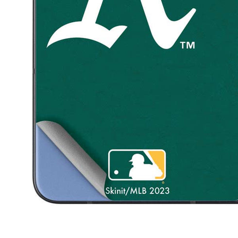 MLB Oakland Athletics - Solid Distressed Galaxy Z Fold5 5G Skin